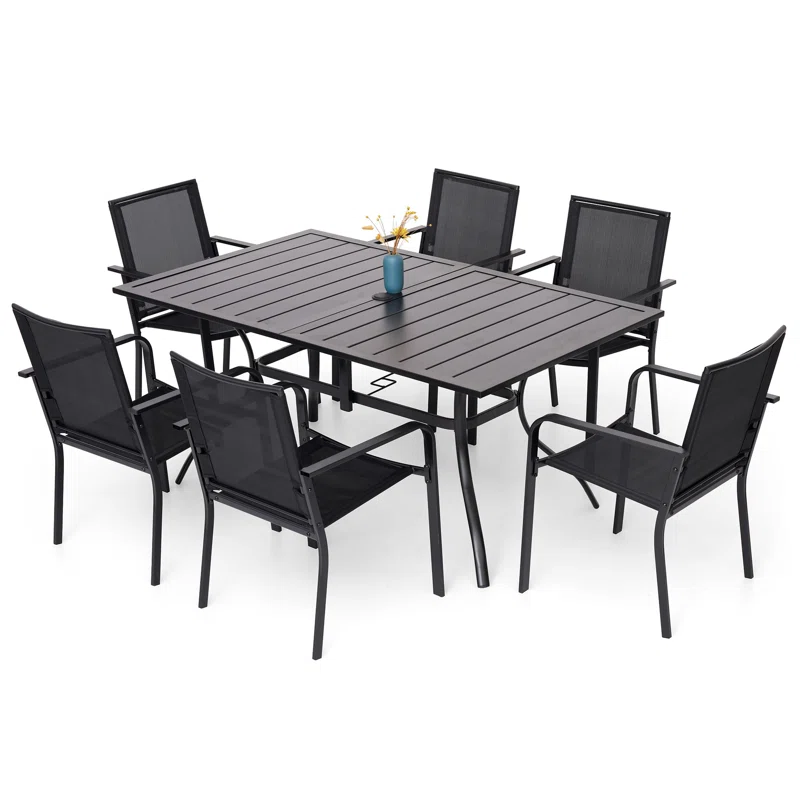 6 - Person Rectangular Outdoor Dining Set